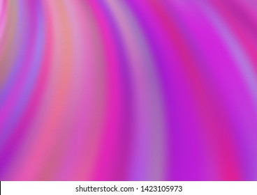 Light Purple vector pattern with lava shapes. Glitter abstract illustration with wry lines. A completely new template for your business design.