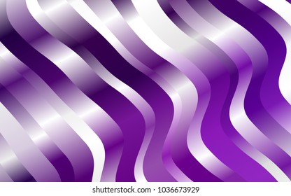 Light Purple vector pattern with lines, ovals. A vague circumflex abstract illustration with gradient. The elegant pattern for brand book.