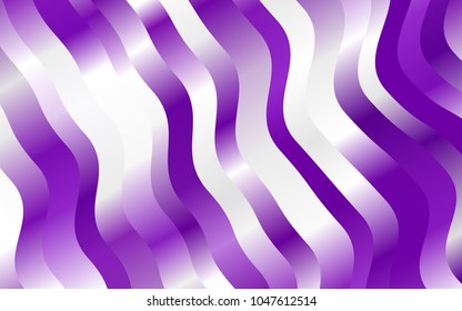 Light Purple vector pattern with lines, ovals. Geometric illustration in marble style with gradient.  Marble design for your web site.