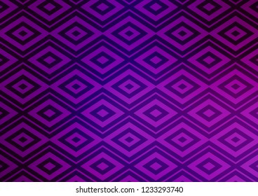Light Purple vector pattern with lines, rectangles. Colorful illustration with lines, cubes on abstract template. Pattern for websites, landing pages.