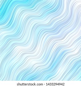 Light Purple vector pattern with lines. Abstract illustration with gradient bows. Template for your UI design.