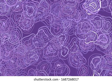 Light Purple vector pattern with lines. Shining colorful illustration in simple style. New composition for your brand book.