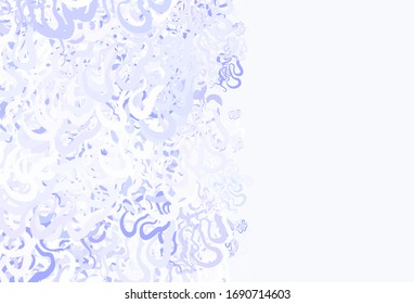 Light Purple vector pattern with lines. Colorful illustration in abstract style with gradient. Template for cell phone screens.