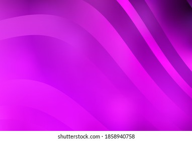Light Purple vector pattern with lines. Glitter abstract illustration with wry lines. A sample for your ideas.
