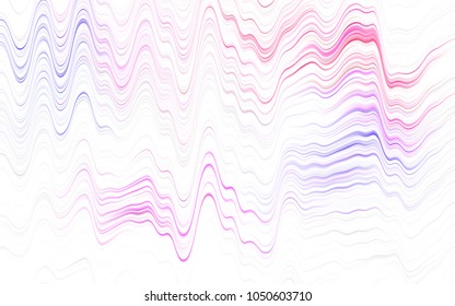 Light Purple vector pattern with liquid shapes. Colorful abstract illustration with gradient lines. Pattern for your business design.