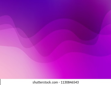 Light Purple vector pattern with liquid shapes. Shining crooked illustration in marble style. New composition for your brand book.