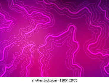 Light Purple vector pattern with liquid shapes. Glitter abstract illustration with wry lines. New composition for your brand book.