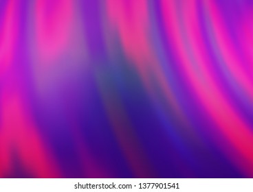 Light Purple vector pattern with liquid shapes. A vague circumflex abstract illustration with gradient. The template for cell phone backgrounds.