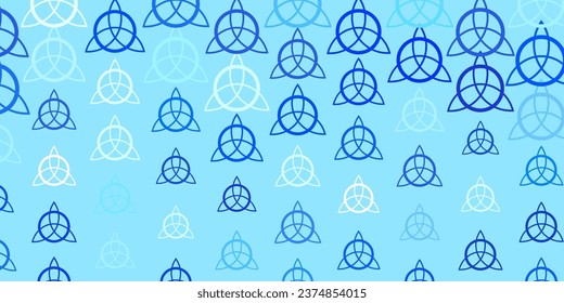 Light Purple vector pattern with magic elements. Retro design in abstract style with witchcraft forms. Best design halloween events.