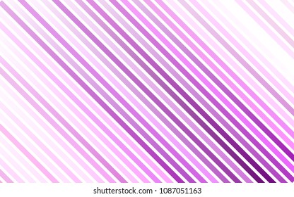 Light Purple vector pattern with narrow lines. Decorative shining illustration with lines on abstract template. Best design for your ad, poster, banner.