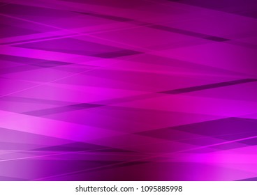 Light Purple vector pattern with narrow lines. Glitter abstract illustration with colored sticks. The pattern can be used for busines ad, booklets, leaflets