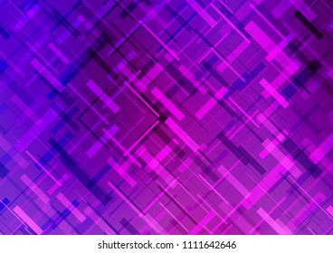 Light Purple vector pattern with narrow lines. Modern geometrical abstract illustration with staves. The pattern can be used as ads, poster, banner for commercial.