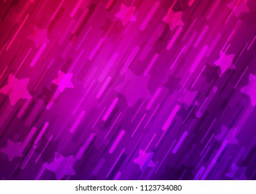 Light Purple vector pattern with narrow lines. Shining colored illustration with narrow lines. The pattern can be used as ads, poster, banner for commercial.