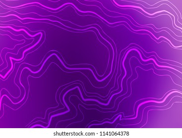 Light Purple vector pattern with narrow lines. Decorative shining illustration with lines on abstract template. The template can be used as a background.
