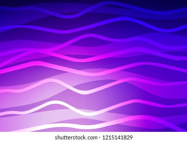 Light Purple vector pattern with narrow lines. Modern geometrical abstract illustration with staves. The pattern can be used as ads, poster, banner for commercial.