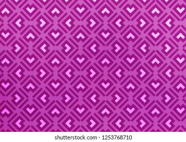 Light Purple vector pattern with narrow lines. Glitter abstract illustration with colored sticks. Pattern for websites, landing pages.