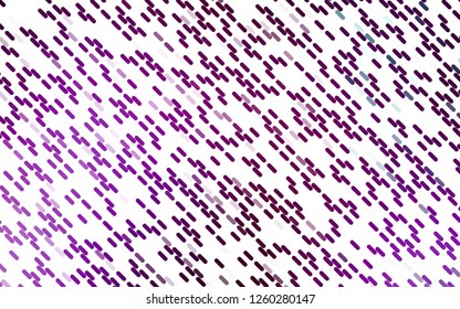 Light Purple vector pattern with narrow lines. Shining colored illustration with narrow lines. Backdrop for TV commercials.