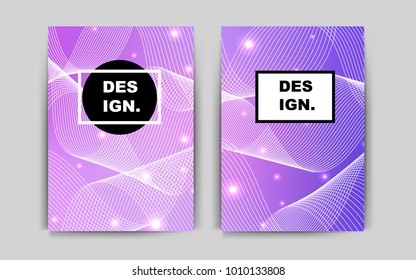 Light Purple vector pattern for posters. Beautiful colored sample in A4 size. Beautiful design for cover of notepads.