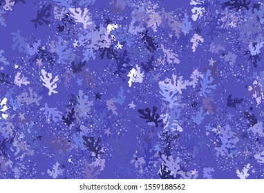 Light Purple vector pattern with random forms. Decorative design in abstract style with random forms. Simple design for your web site.