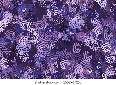 Light Purple vector pattern with random forms. Illustration with colorful gradient shapes in abstract style. Background for a cell phone.