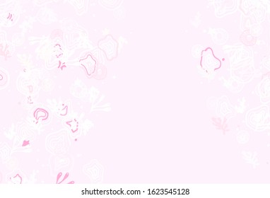 Light Purple vector pattern with random forms. Modern abstract illustration with colorful random forms. Background for a cell phone.
