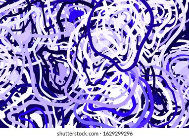 Light Purple vector pattern with random forms. Colorful chaotic forms with gradient in modern style. Modern design for your business card.