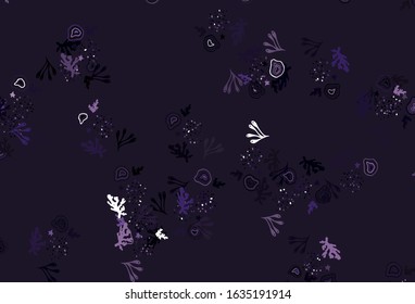 Light Purple vector pattern with random forms. Modern abstract illustration with colorful random forms. Background for a cell phone.