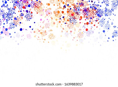 Light Purple vector pattern with random forms. Simple colorful illustration with abstract gradient shapes. Elegant design for wallpapers.