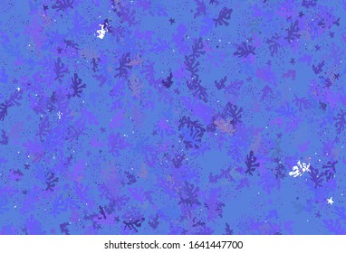 Light Purple vector pattern with random forms. Illustration with colorful gradient shapes in abstract style. Modern design for your business card.