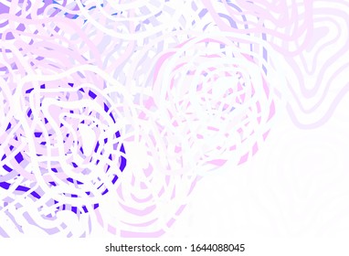 Light Purple vector pattern with random forms. Modern abstract illustration with colorful random forms. Best smart design for your business.