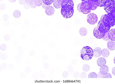 Light Purple vector pattern with random forms. Modern abstract illustration with colorful random forms. Background for a cell phone.