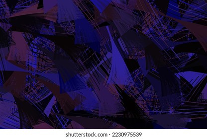 Light Purple vector pattern with random forms.
