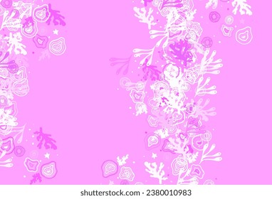 Light Purple vector pattern with random forms. Colorful chaotic forms with gradient in modern style. Modern design for your business card.