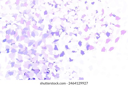Light Purple vector pattern with random forms. Colorful chaotic forms with gradient in modern style. Best smart design for your business.