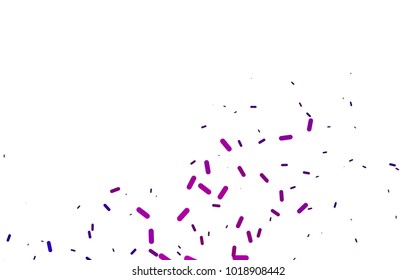 Light Purple vector pattern with rounded lines. Capsules on blurred abstract background with gradient. Smart design for your business advert.