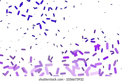 Light Purple vector pattern with rounded lines. Capsules on blurred abstract background with gradient. Smart design for your business advert.