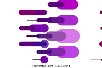 Light Purple vector pattern with rounded lines. Shining colored illustration with rounded stripes. The template can be used as a background.
