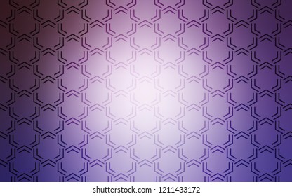 Light Purple vector pattern with sharp lines. Decorative shining illustration with lines on abstract template. Best design for your ad, poster, banner.