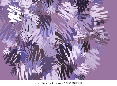 Light Purple vector pattern with sharp lines. Blurred decorative design in simple style with lines. Smart design for your business advert.