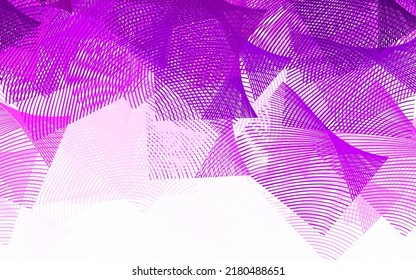 Light Purple vector pattern with sharp lines. Shining colored illustration with sharp stripes. Pattern for ad, booklets, leaflets.