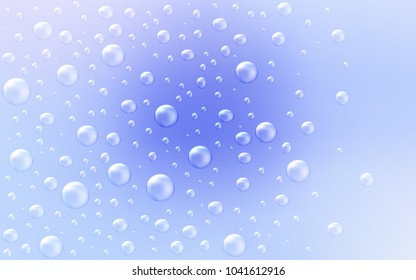 Light Purple vector pattern with spheres. Blurred decorative design in abstract style with bubbles. The pattern can be used for aqua ad, booklets.
