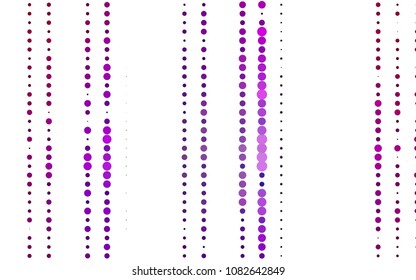Light Purple vector  pattern with spheres. Modern abstract illustration with colorful water drops. The pattern can be used for ads, leaflets of liquid.