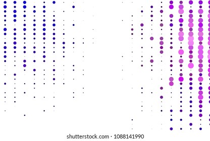 Light Purple vector  pattern with spheres. Modern abstract illustration with colorful water drops. Pattern can be used as texture of water, rain drops.