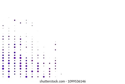 Light Purple vector  pattern with spheres. Illustration with set of shining colorful abstract circles. Beautiful design for your business natural advert.