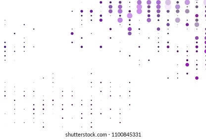 Light Purple vector  pattern with spheres. Beautiful colored illustration with blurred circles in nature style. The pattern can be used for beautiful websites.