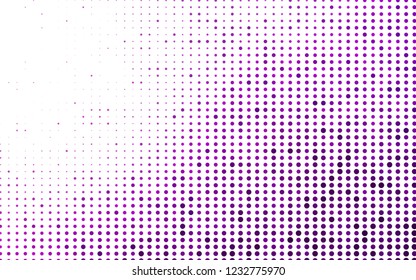 Light Purple vector pattern with spheres. Blurred bubbles on abstract background with colorful gradient. Design for posters, banners.