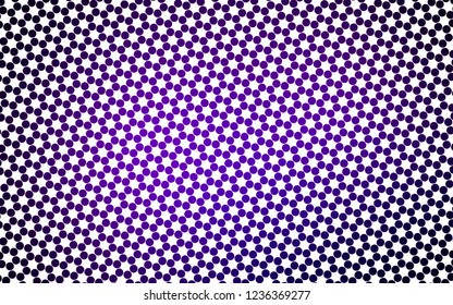 Light Purple vector pattern with spheres. Blurred decorative design in abstract style with bubbles. Design for business adverts.