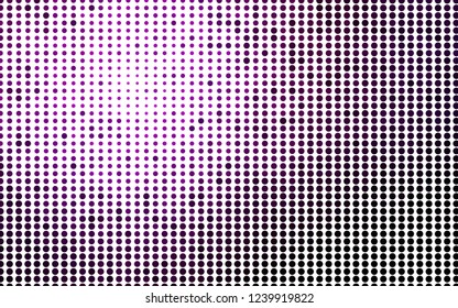 Light Purple vector pattern with spheres. Illustration with set of shining colorful abstract circles. Pattern of water, rain drops.