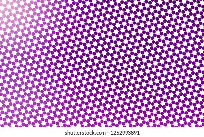 Light Purple vector pattern with spheres. Illustration with set of shining colorful abstract circles. Design for posters, banners.