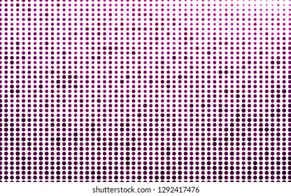 Light Purple vector pattern with spheres. Blurred bubbles on abstract background with colorful gradient. Pattern for beautiful websites.